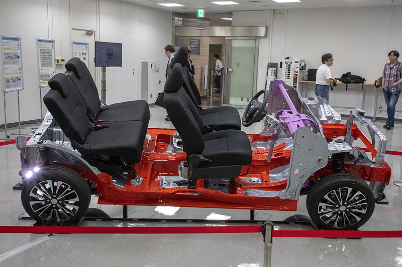 DNGAプラットフォームは、軽自動車からコンパクトカーまで共用できるように設計されている。2025年までに15タイプ、21車種にDNGAプラットフォームを採用した新型車を投入するという