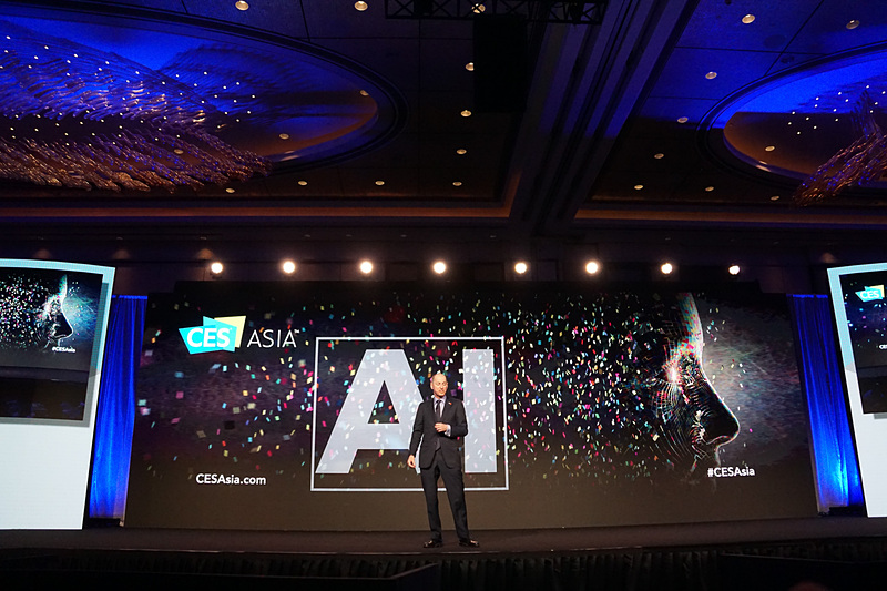 自動車技術、5G、AIといったショーの領域を紹介