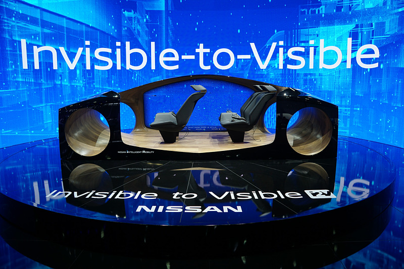 コネクテッドカー技術 I2Vの体感スペース