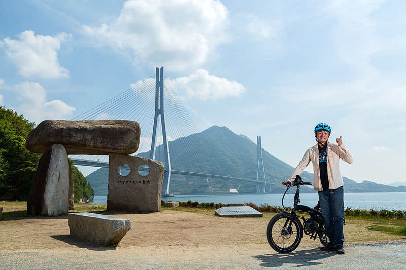 翌日はしまなみ海道を走って多々羅しまなみ公園に訪れた