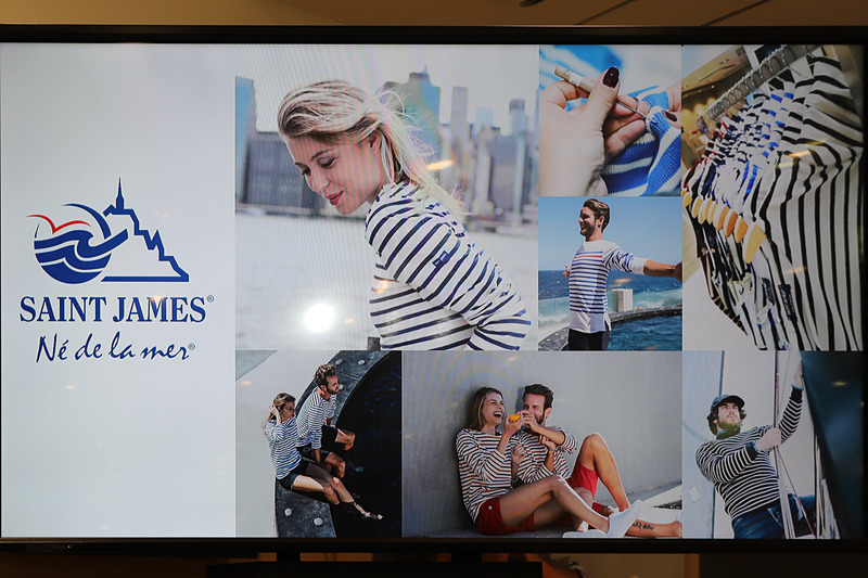 セントジェームスはボーダー柄をアイコンとしている