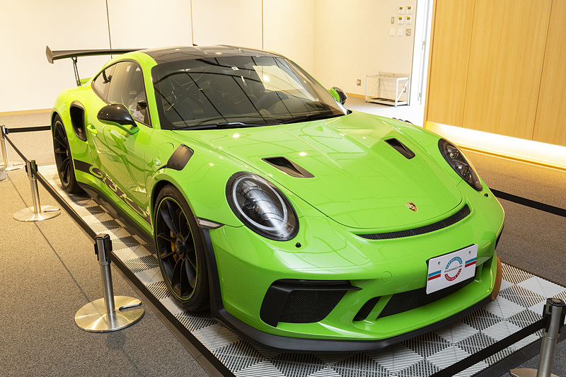 会場には911 GT3 RSが置かれていた