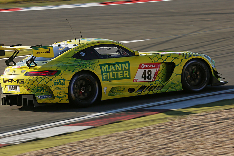 予選2位になった48号車 Mercedes-AMG GT3（クリスチャン・ホヘンナデル/デビッド・ランス・アーノルド/ラファエル・マルチェロ/マキシマリアン・ゴッツ組）