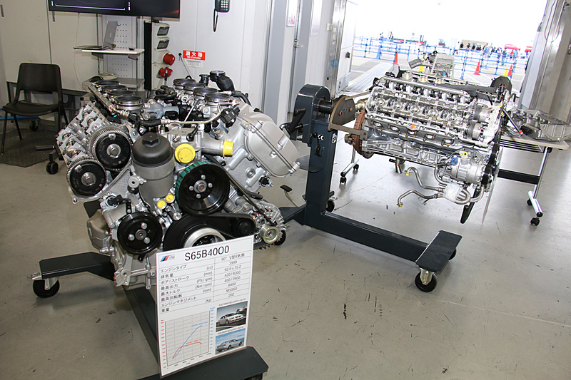 歴代Mモデルのエンジン展示も行なわれた