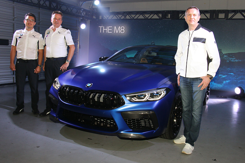 6月25日から受注を開始した新型「M8」。発表に先立ち、6月23日に富士スピードウェイで行なわれた「BMW MOTORSPORT FESTIVAL 2019」の会場で、報道関係者向けの発表会が行なわれた
