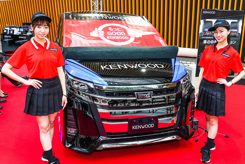 「OTOTEN 2019」でJVCケンウッドはトヨタ自動車「ノア」をデモカーとして展示した