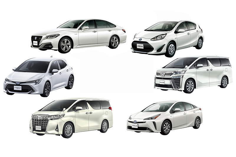 KINTO ONEの対象車種6台