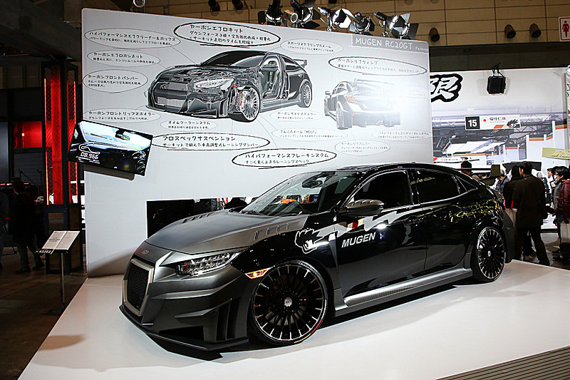 東京オートサロン 2019の無限ブースで展示された「CIVIC TYPE R MUGEN RC20GT Package Pre Production MODEL」