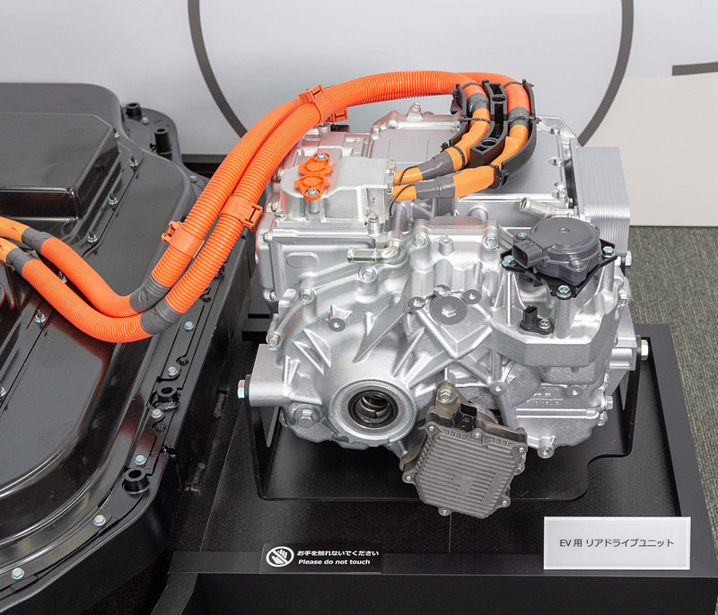 次世代EV用パワートレーンの展示も行なわれた