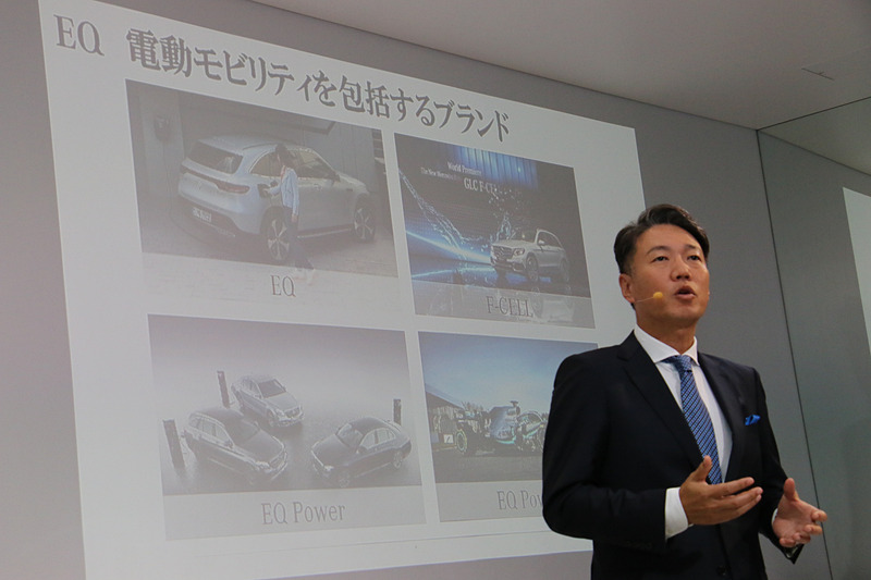 中長期戦略「CASE」で推進されている電動化のブランドが「EQ」。EQCは日本におけるメルセデス・ベンツ初のEVとなっている