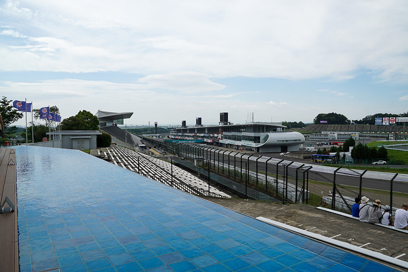 1階のテラス席からの眺め