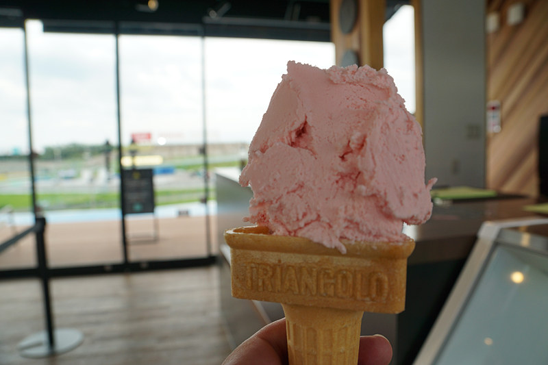 メインとなるピザのほか、フライドポテトなどのサイドメニュー、ジェラートやドリンクが提供される