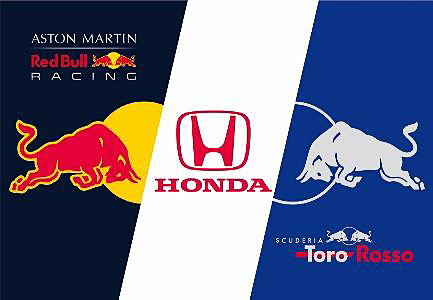 「Honda応援席」でもらえるトリプルネームのフラッグ