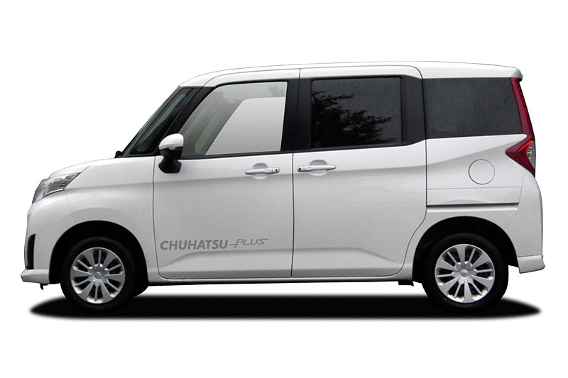 CHUHATSU PLUS MULTI ROADでフロントを約15～20mm、リアを約20～25mm車高アップしたルーミー（4WD）