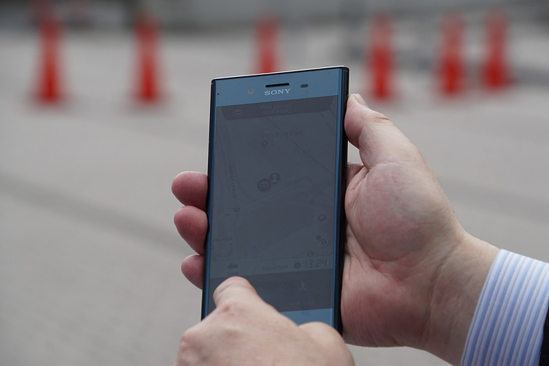 国内初公開となる「自動遠隔出庫（長距離呼び寄せ）システム」のデモンストレーション