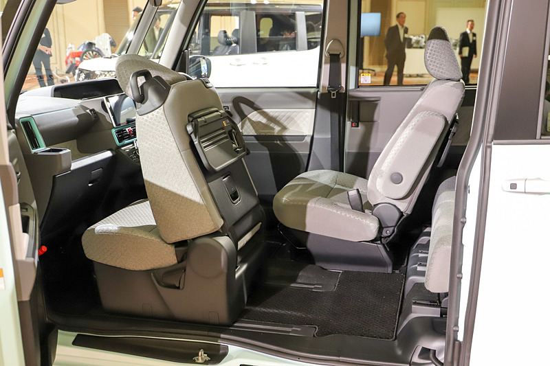 運転席を最大までスライドさせたところ