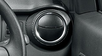 サテンメッキ調エアコンサイドルーバーリング