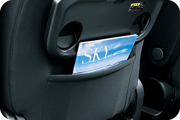 助手席シートバックポケット