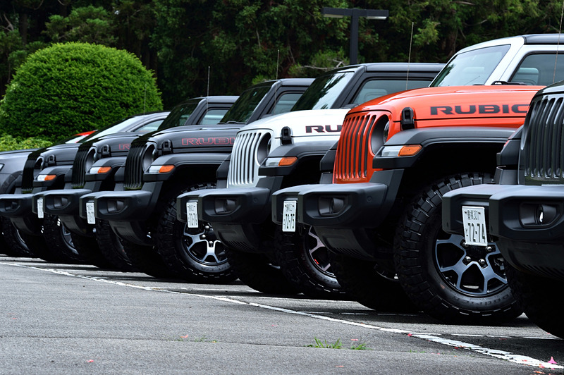 今回の試乗会では「ラングラー アンリミテッド・ルビコン」「ラングラー アンリミテッド・スポーツ」をはじめ、「グランドチェロキー・トレイルホーク」「レネゲード・トレイルホーク」など、ジープブランドのさまざまなモデルが用意された