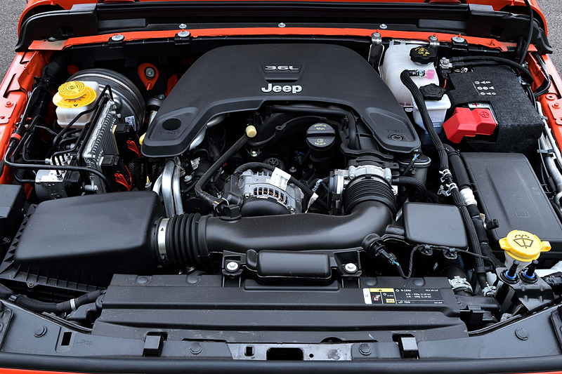 アンリミテッド・ルビコンが搭載するV型6気筒DOHC 3.6リッターエンジンは、最高出力209kW（284PS）/6400rpm、最大トルク347Nm（35.4kgfm）/4100rpmを発生