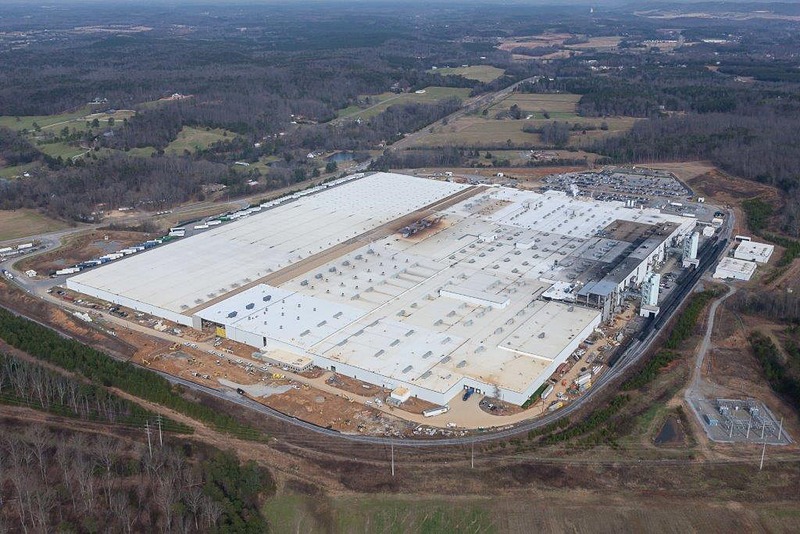 米国のタイヤ製造工場「Toyo Tire North America Manufacturing Inc.」全景