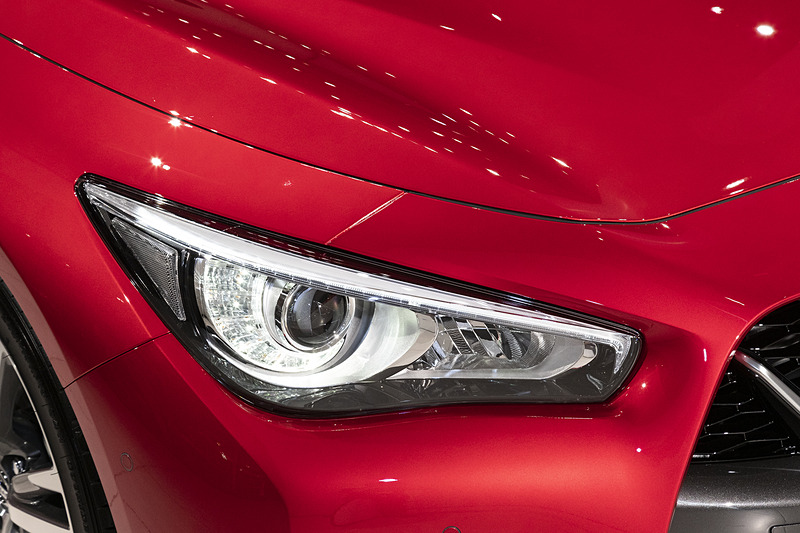 ヘッドライトの点灯パターン。全車LEDタイプでGT TYPE P以上にはハイビームアシストとアクティブAFSが備わる