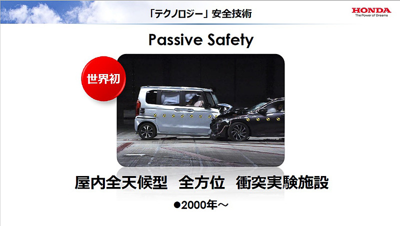 2000年4月に「屋内全天候型全方位衝突実験施設」の稼働を開始
