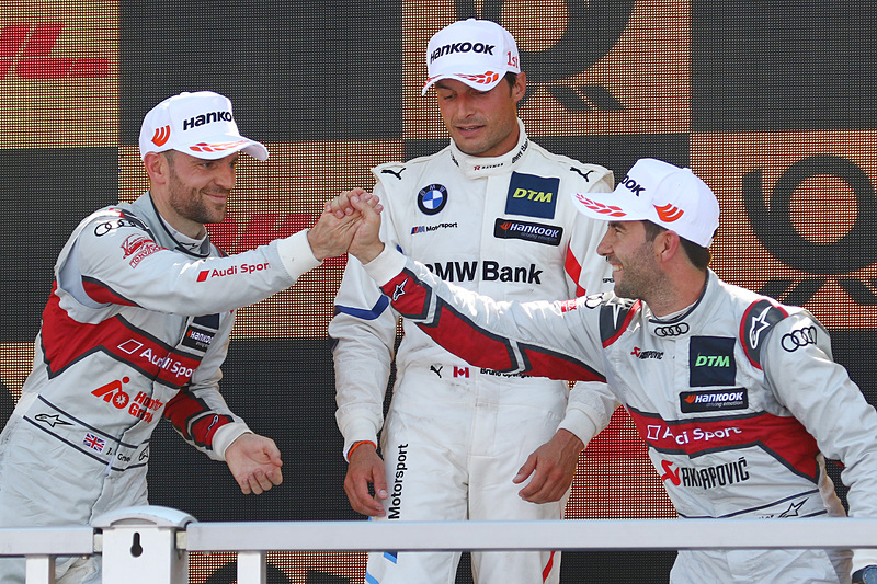 優勝のブルーノ・スペングラー、2位ジャミー・グリーン、3位マイク・ロッケンフェラーのベテラン勢が表彰台を独占した