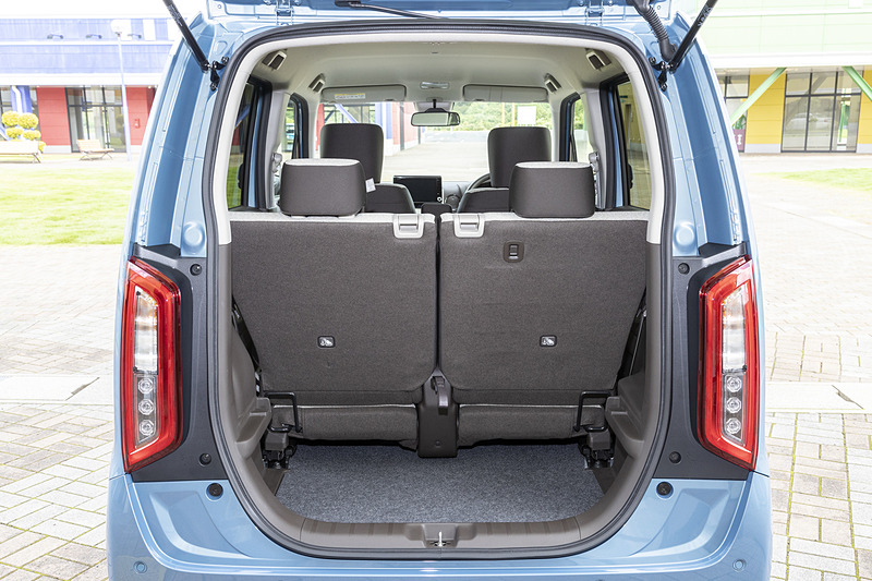 リアシートを最も後方にセットした状態