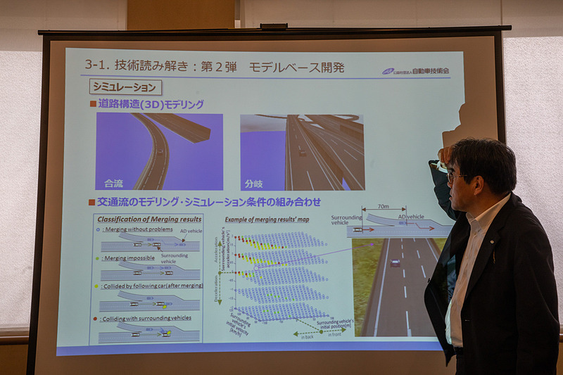 実車での実験も行なっているが、危険なことはバーチャルな世界で試せる。この段階でかなりのレベルに仕上げていけるという