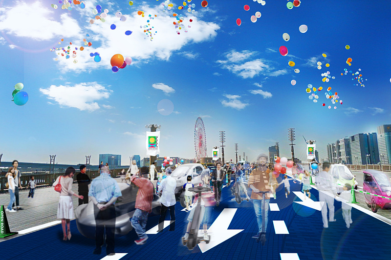 無料エリアのOPEN ROADでは、2つのエリアを移動するシーンを利用してさまざまな展示車両などをチェックしたり、夢の広場に用意される試乗ステーションから「次世代モビリティ」の試乗もできる