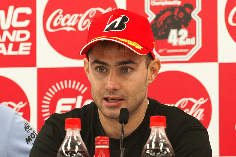 優勝した10号車 Kawasaki Racing Teamのレオン・ハスラム選手