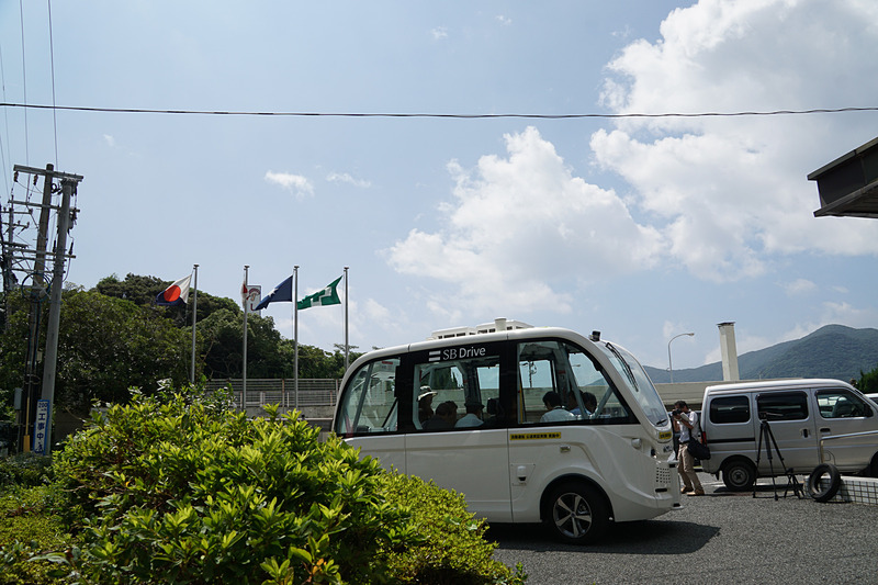 交通規制のない一般公道を5km/h程度の速度で自動運転を実施