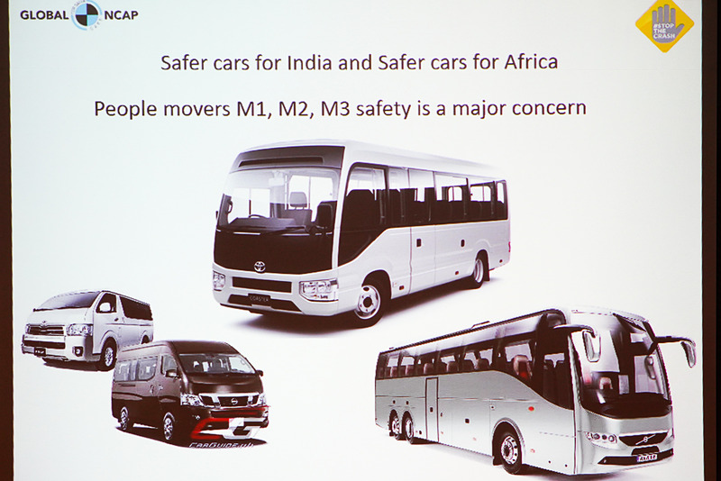 現在、バスなどの大量輸送に使われる車両の衝突試験を行なう準備を進めている