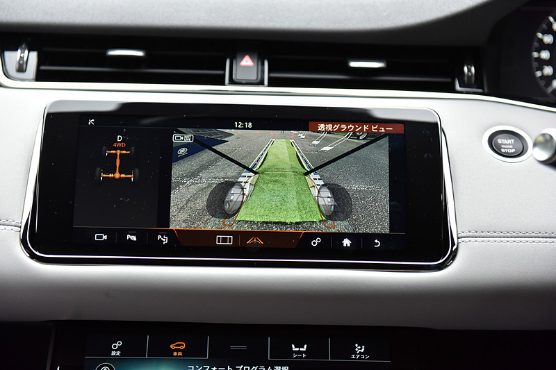 フロント下180度の視角を確保する世界初の技術「クリアサイト・グラウンドビュー」