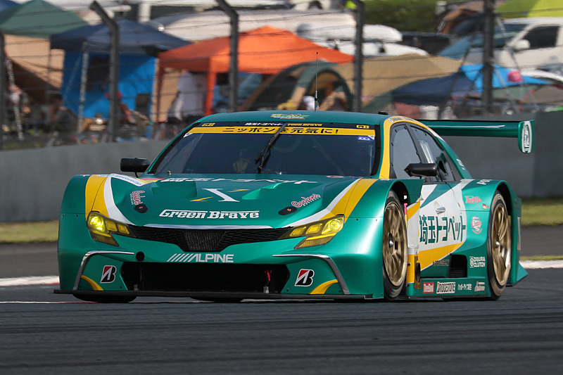 GT300のポールポジションを獲得した52号車 埼玉トヨペットGBマークX MC（脇阪薫一/吉田広樹組、BS）