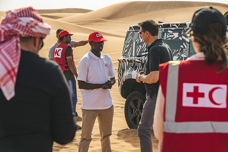 テストプログラムはランドローバーとIFRCが65年に渡って培ってきたパートナーシップで実現された