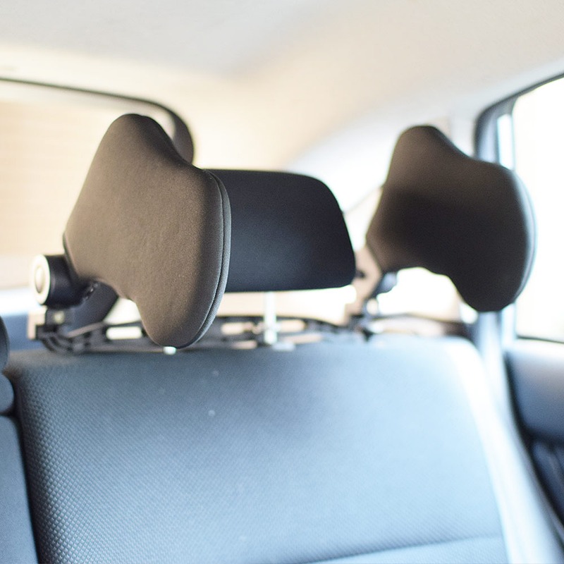ヘッドレストに装着して使うヘッドレストまくら