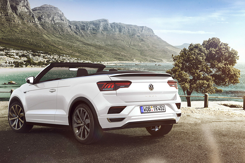 T-Roc カブリオレはクラシックなソフトトップを採用