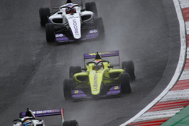 雨の中で行なわれたフリー走行2