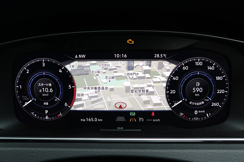 デジタルメータークラスター“Active Info Display”を標準装備