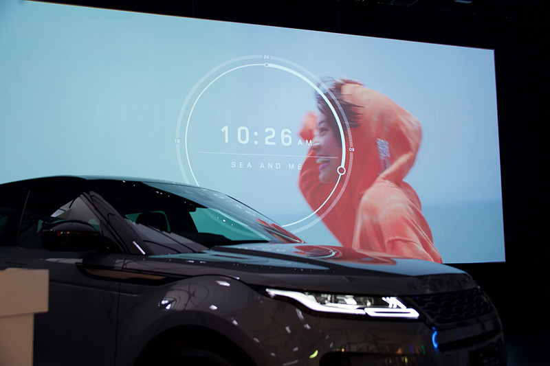 森さんが出演する新CMが会場で公開された