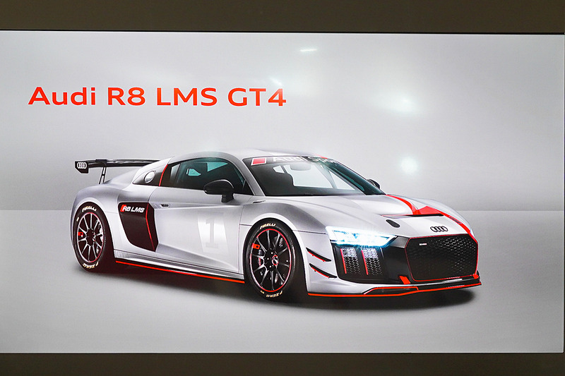 エントリー向けFIA-GT4のAudi R8 LMS GT4