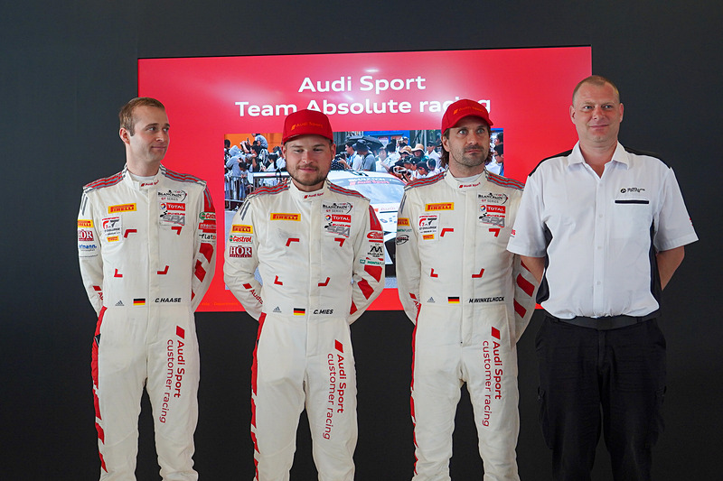 125号車 Audi R8 LMS GT3 Evo（Audi Sport Team Absolute Racing、マーカス・ウィンケルホック/クリストファー・ミース/クリストファー・ハース組）