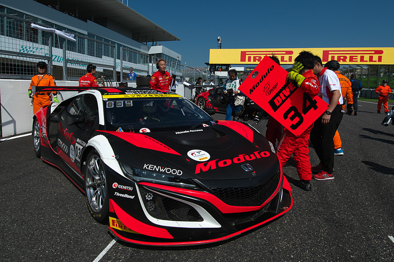 決勝前のグリッドウォーク