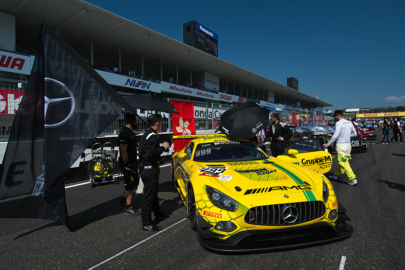 決勝前のグリッドウォーク