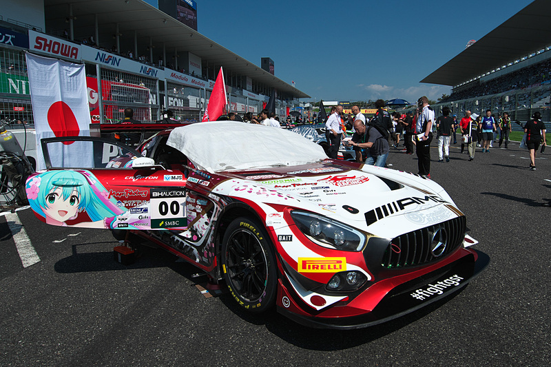 決勝前のグリッドウォーク