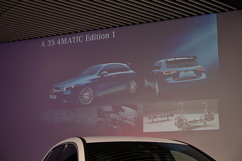 木下氏による新型メルセデスAMG A 35 4MATICの説明で用いられた資料
