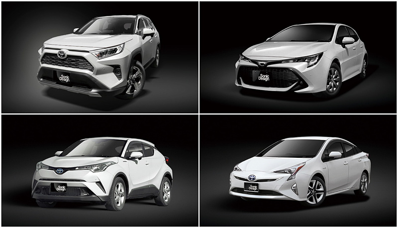 8月31日～9月1日に行なわれる「SonicPLUS×トヨタ試聴体験会」では、「SonicPLUS」を装着した「RAV4」「カローラ スポーツ」「C-HR」「プリウス」が会場別に用意される