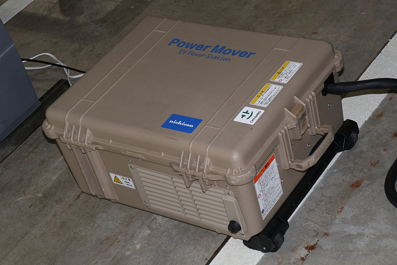 パワームーバーは日産のリーフやe-NV200のほか、トヨタ自動車「ミライ」「プリウス PHV」、本田技研工業「クラリティ フューエル セル」、三菱自動車工業「アウトランダーPHEV」「i-MiEV」「ミニキャブ・ミーブ バン」などに対応